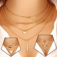 Gambar Perhiasan: Kalung Model Choker Gaya Tumpuk Menara Eiffel Segitiga dari Raja Oline Shop undefined 2 Tokopedia