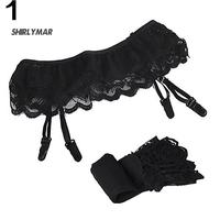 Gambar Setelan Stocking Thigh High Bahan Lace Suspender Garter Belt dari Alfa Shop09 undefined 2 Tokopedia