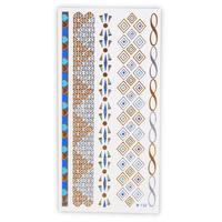 Gambar DELTA Stiker Tato Temporer Warna Biru Metalik Sekali Pakai dari Delta Home Store undefined 2 Tokopedia