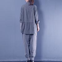 Gambar Fashion Women Casual Loose Plaid Collar dari rumah fashion mama undefined 5 Tokopedia