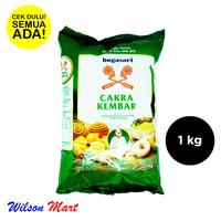 Gambar BOGASARI CAKRA KEMBAR TEPUNG TERIGU 1000 GRAM 1 KG HIJAU TUA dari Wilson Mart undefined 1 Tokopedia
