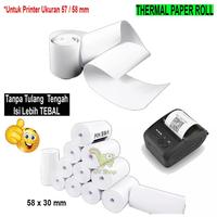 Gambar Kertas Printer Thermal Kertas Struk kasir 58x30mm isi 100 Roll - 58x30mm-100roll dari Kisjaf Technology undefined 2 Tokopedia