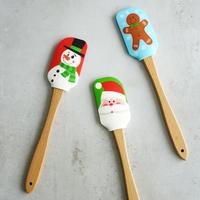 Gambar Spatula Gagang Kayu Large Motif Natal / Christmas / Xmas - 32cm - ginger blue dari Trinity Kitchen undefined 1 Tokopedia