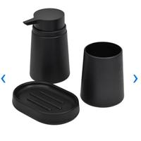 Gambar Tempat Sabun/Set Aksesoris Kamar Mandi Abs 3pcs Kris - Hitam dari NuzulaJaya undefined 4 Tokopedia