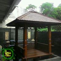 Gambar saung gazebo - jasa pembuatan saung gazebo dari Grass_seed undefined 1 Tokopedia