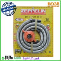 Gambar Selang & Regulator Gas Zeppelin Low Pressure (Original) -Non Meteran dari Jawa Electrik undefined 4 Tokopedia