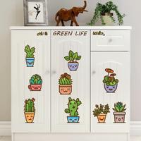 Gambar Stiker Dinding / Kaca / Wall Sticker (Ekspresi Lucu Aneka Pot Tanaman) dari Ramayana Grosir Surabaya undefined 2 Tokopedia