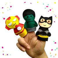 Gambar boneka jari/pupet jari seri super heroes dari Precious One Official undefined 4 Tokopedia