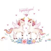 Gambar MURAH Wall sticker Unicorn Sriker dinding kamar anak tema Unicorn dari TM-187 Interior undefined 5 Tokopedia