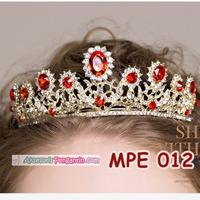 Gambar Mahkota Wanita Wedding Merah Wanita l Aksesoris Rambut Pengantin-MPE12 dari cisco12 undefined 2 Tokopedia