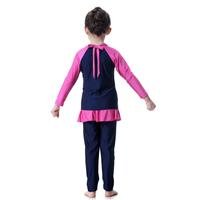 Gambar Baju Renang Muslim Muslimah Anak Cewek Umur 2-10thn - hitam merah, 130 dari Haben Store undefined 4 Tokopedia