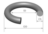 Gambar O-RING ORING standard USA AS568 NBR 90 #161 CS 2.62 x ID 139.37 mm dari Glodok Queen undefined 2 Tokopedia
