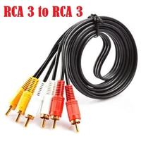 Gambar KABEL RCA 3 TO RCA 3 - KABEL VIDEO AV - KABEL MERAH PUTIH KUNING 1.5M dari Finel Computer undefined 1 Tokopedia