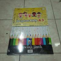 Gambar Buku Gambar A3 AA / Buku Gambar AA A3 / Drawing Book A3 AA dari HM Stationary undefined 1 Tokopedia