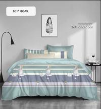 Gambar Sprei Tencel by REGALINEN 100x200 Single - Icy Bear Blue dari REGALINEN ID undefined 2 Tokopedia