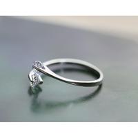 Gambar S925sliver Wedding Ring Crystal Rhinestone Opening dari amandineofficial undefined 2 Tokopedia