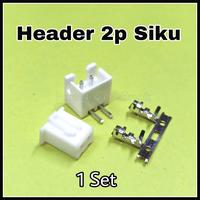 Gambar (1 Set) Konektor Header Siku 2 Pin 2.54mm JST XH 2p Male Female 2pin dari Putra Niaga Elektronik undefined 1 Tokopedia