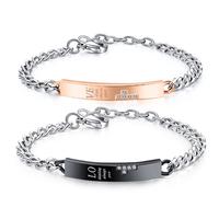Gambar gelang couple love Stainless Steel dengan Zircon bentuk - female dari amandineofficial undefined 1 Tokopedia