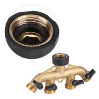 Gambar Brass 2/4 Way Garden Water Tap Adapte Valve Splitter Hose Pipe Tap dari NixShop Store undefined 2 Tokopedia