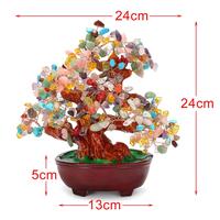 Gambar 24*24cm Pajangan Pohon Uang Feng Shui dengan Batu Permata Quartz dari RakimSon undefined 2 Tokopedia