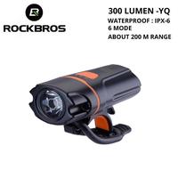 Gambar Rockbros Lampu Sepeda LED depan Recharge Waterproof 300 Lumen 6 Mode dari Rockbros Bike undefined 1 Tokopedia