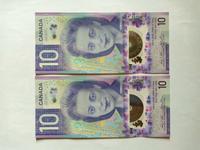Gambar Uang Polymer 10 Dollar CAD Canada 2 Lembar Urut Tahun 2 LIMITID dari POSITIVE SHP undefined 1 Tokopedia