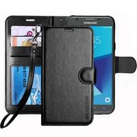 Gambar Flip Wallet Leather Dompet Kulit Cover Case Untuk Samsung J7 Prime - Cokelat dari Hoolo undefined 3 Tokopedia
