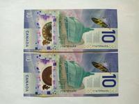 Gambar Uang Polymer 10 Dollar CAD Canada 2 Lembar Urut Tahun 2 LIMITID dari POSITIVE SHP undefined 3 Tokopedia