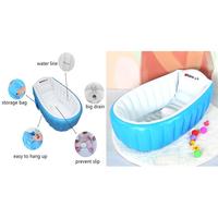 Gambar PAKET INTIME Baby Bath Tub / Bak Mandi Bayi + POMPA - Biru Muda dari dfanccie house undefined 3 Tokopedia