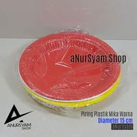 Gambar Piring Plastik Warna 15 cm Isi 12 Pcs Piring Mika Warna dari aNursyam undefined 4 Tokopedia