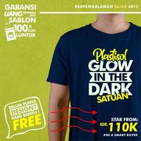 Gambar KAOS GLOW IN THE DARK CUSTOM PLASTISOL SATUAN LUSINAN CUSTOM CLOTHING - 5x15 dari Fontastics undefined 3 Tokopedia