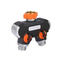 Gambar New Y Shape 2 Way Shut Off Y Coupling Dual Tap Hose Connector Splitter dari keydrashop undefined 1 Tokopedia