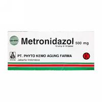 Gambar METRONIDAZOLE PHYTO KEMO AGUNG FARMA 500 MG TABLET dari Apotek Kosambi By GoApotik undefined 1 Tokopedia