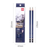 Gambar Deli Drawing Pencil Pensil Gambar 2B-HB 12pcs/BOX S999 - H dari Deli Stationery Indonesia undefined 4 Tokopedia