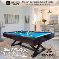 Gambar Murrey X-Factor 7 ft Pool Table - Batu Slate Meja Billiard 7 feet Asli dari ISAK Billiard Sports Co. undefined 1 Tokopedia