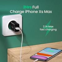 Gambar Ugreen 5v 2,1A 10.5W Max USB Wall Charger Mini - 50459 - Hitam dari Nexco undefined 4 Tokopedia