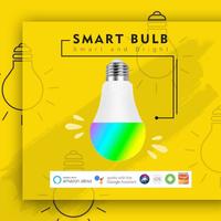 Gambar SMART BULB RGB | LIGHT BULB 22 9W WIFI | HOME AUTOMATION | LAMPU PINTA dari SMALL SOLUTIONS undefined 2 Tokopedia