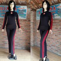 Gambar baju senam olahraga wanita setelan hitam pakaian senam zumba jumbo dari Toko Olahraga Tangerang undefined 2 Tokopedia