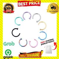 Gambar ANTING TINDIK HIDUNG WANITA GAYA KOREA 8 WARNA 1PCS A11 - BLACK dari TheStoreIDAcc undefined 5 Tokopedia