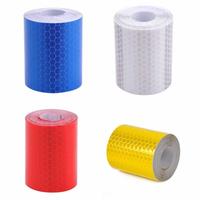 Gambar TaffPACK Nano Car Reflective Sticker Warning Strip Tape Color 5x100cm - Merah Putih dari AZRstoreid undefined 2 Tokopedia