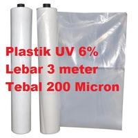 Gambar Plastik UV Lebar 3 m meter 3m 6% Atap Green House Tanaman Hidroponik dari BB Seed undefined 1 Tokopedia