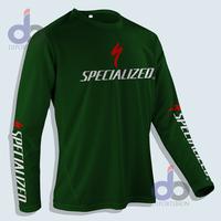 Gambar Kaos lengan panjang Sepeda Logo Specialized mtb Bike Gowes - Hijau Botol, S dari DB CLO undefined 3 Tokopedia