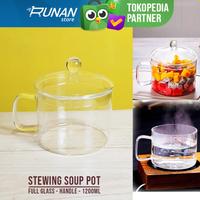 Gambar Panci Kaca Sup Stewing Pot Glass 1200ml Panci Masak Pasta Wadah Salad dari Runan Store undefined 1 Tokopedia