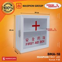 Gambar KOTAK PENYIMPANAN OBAT P3K MASPION WALL CABINET BMA-18 dari Belanja Elektronik Mart undefined 1 Tokopedia