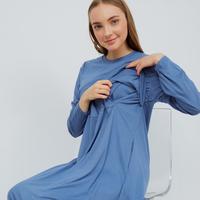 Gambar Dera Bamboo Steel Blue - Baju Ibu Hamil Dan Menyusui dari Nyonya Nursing Wear_NEW undefined 5 Tokopedia