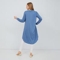 Gambar Dera Bamboo Steel Blue - Baju Ibu Hamil Dan Menyusui dari Nyonya Nursing Wear_NEW undefined 4 Tokopedia