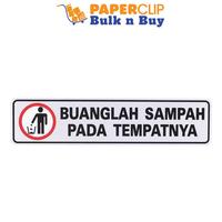 Gambar SIGN LABEL MG 3A SL 21 BUANGLAH SAMPAH dari PAPERCLIP Business toBusiness undefined 1 Tokopedia