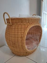 Gambar KERANJANG TEMPAT TIDUR KUCING ROTAN CIREBON - DUA TINGKAT dari Pi Factory undefined 5 Tokopedia