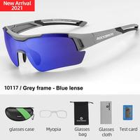 Gambar ROCKBROS 10117 10118 Kacamata Sepeda Polarized Sunglasses MyopiaFrame - 10118 Red Navy dari Maxxiebike undefined 3 Tokopedia