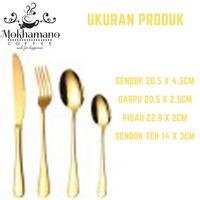 Gambar MOKHAMANO CUTLERY SET PERLENGKAPAN MAKAN SENDOK GARPU PISAU JNTW824 - SILVER dari Mokhamano Coffee undefined 3 Tokopedia